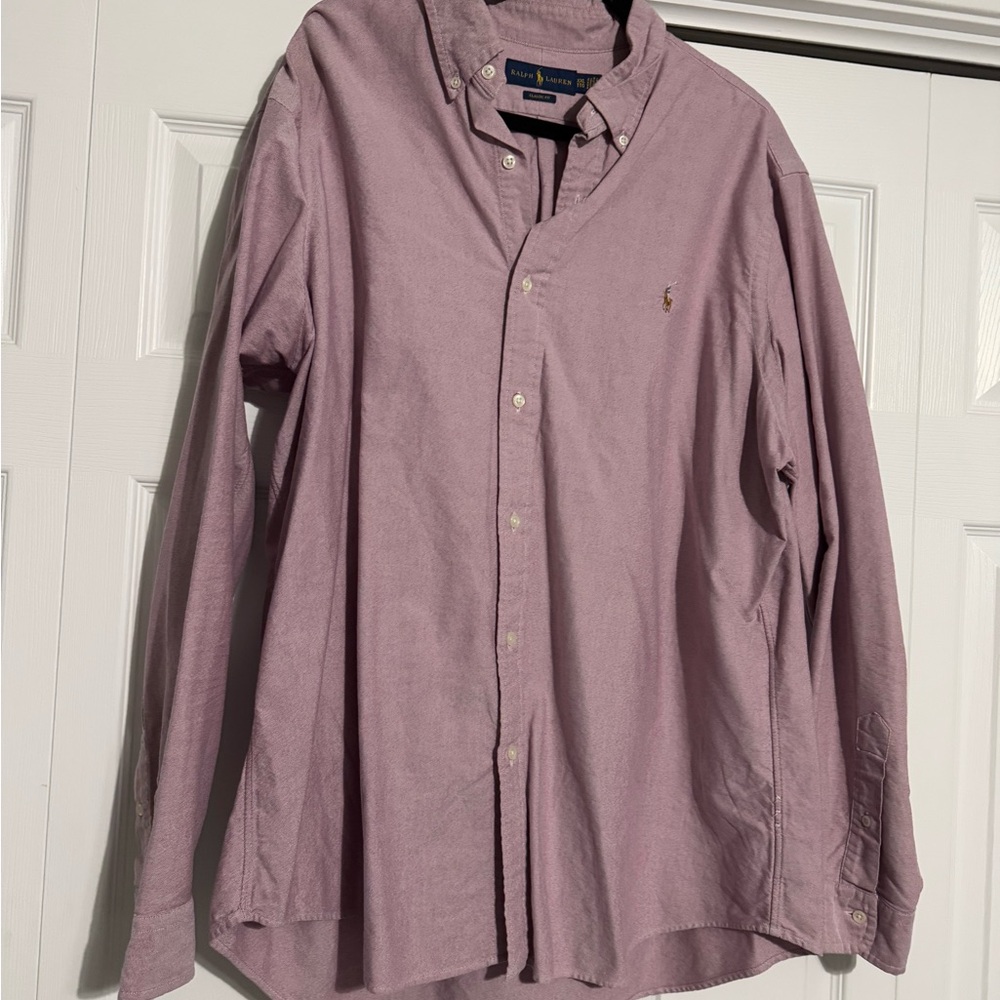 Ralph Lauren Men's Pink/Red Shirt